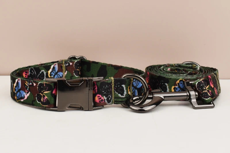 Ethnic style dog collar and leash set for Dogs Custom