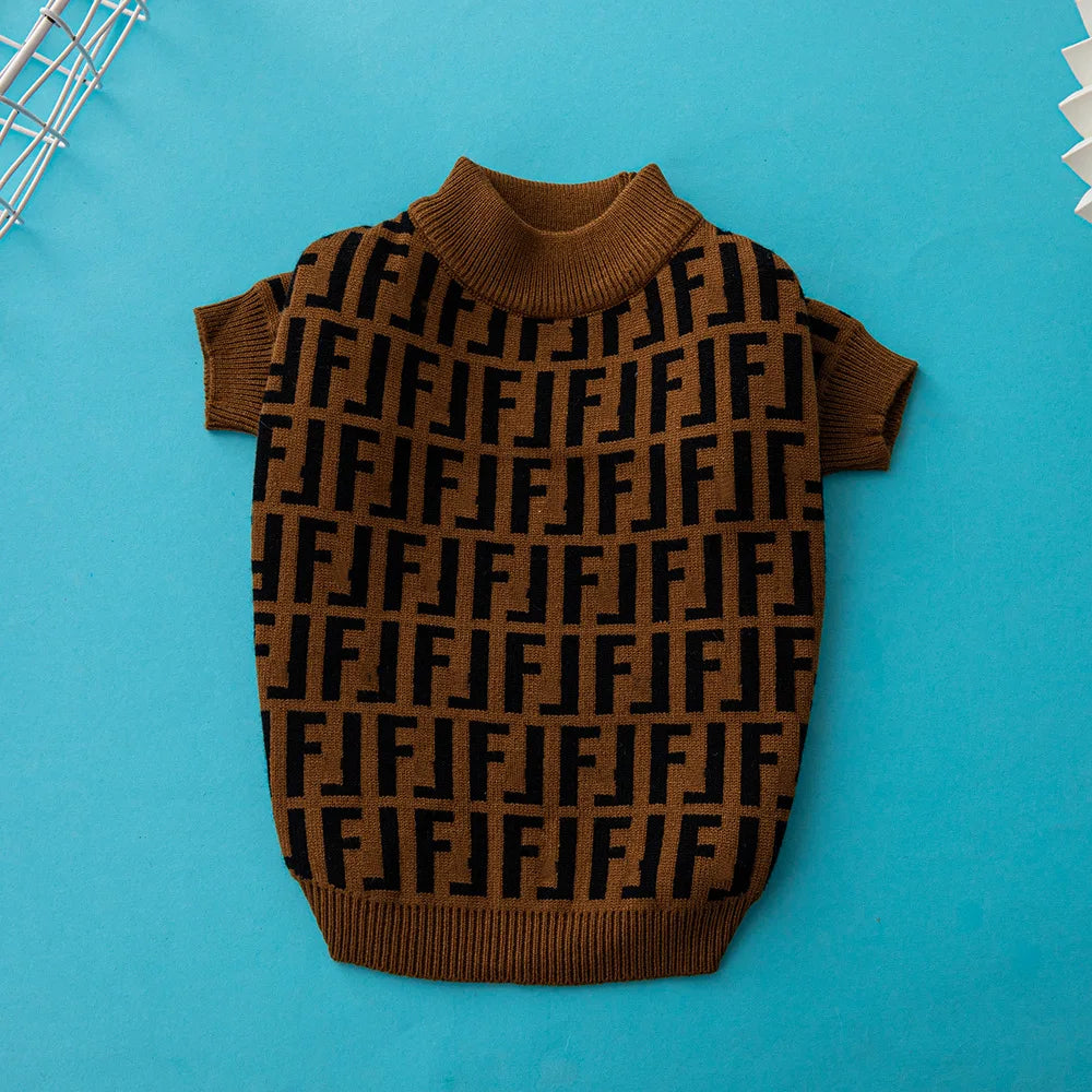F Letter Luxury Dog Clothing