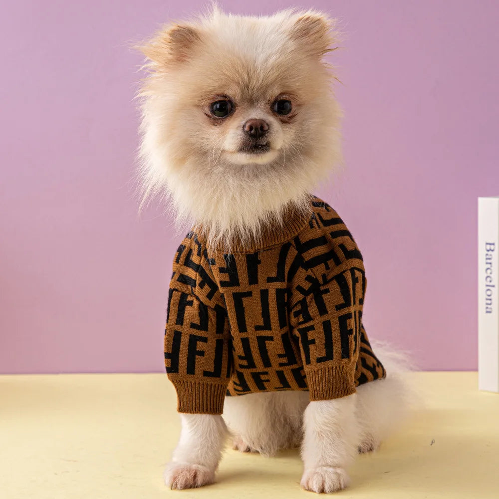 F Letter Luxury Dog Clothing