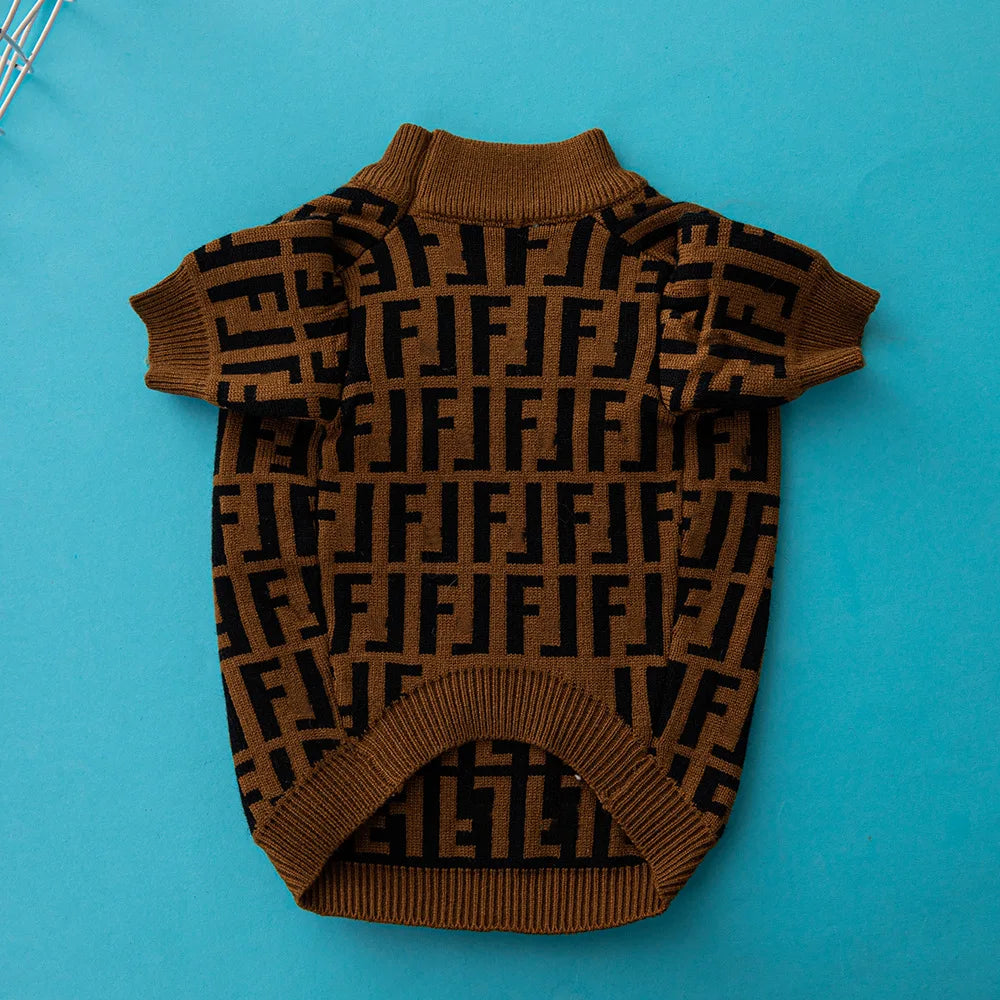 F Letter Luxury Dog Clothing