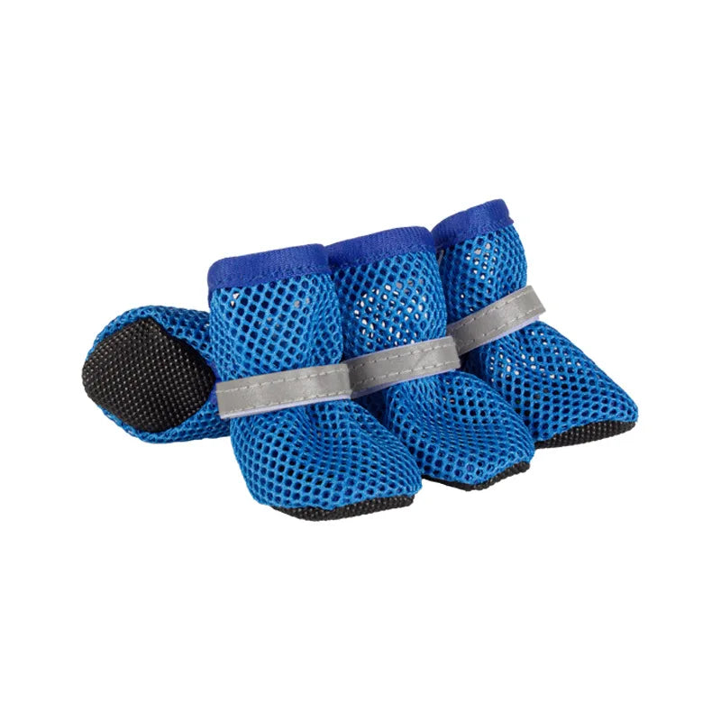 4pcs Dog Shoes Non-slip Breathable Wear-resistant