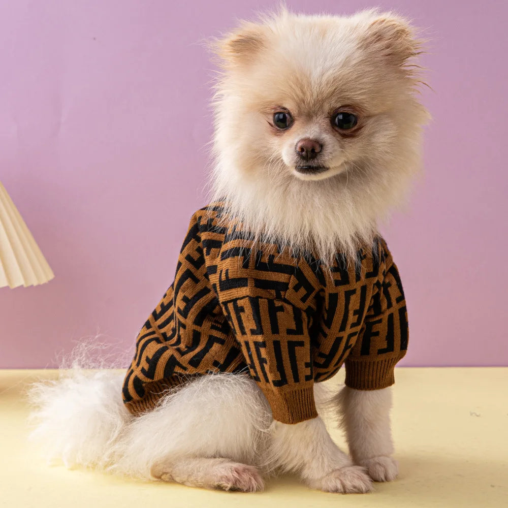 F Letter Luxury Dog Clothing