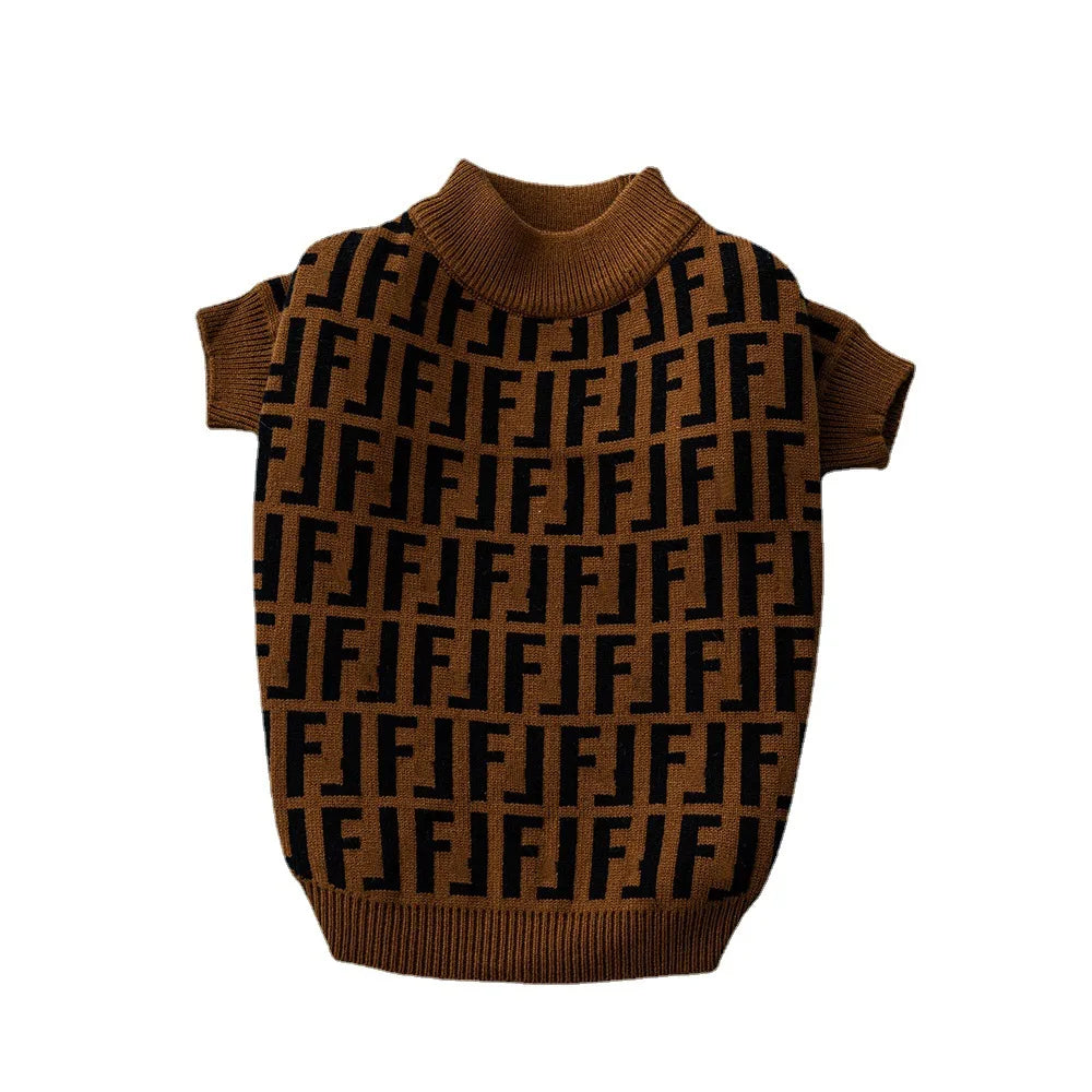 F Letter Luxury Dog Clothing